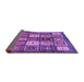 Sideview of Abstract Purple Modern Rug, abs614pur