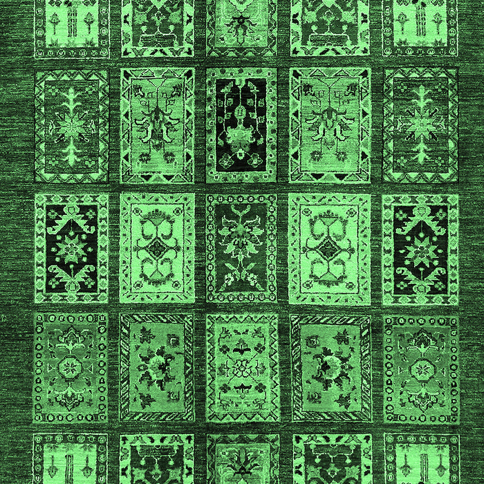 Machine Washable Abstract Emerald Green Modern Area Rugs, wshabs614emgrn