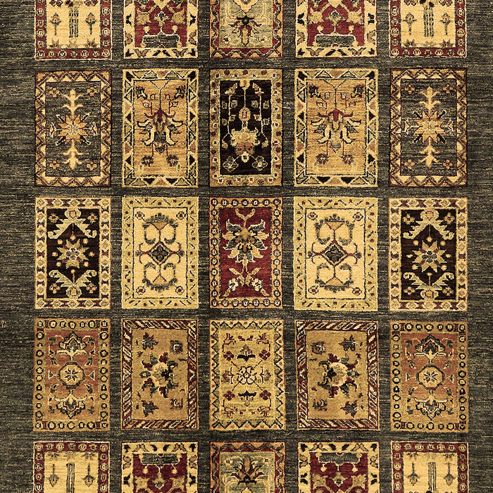 Abstract Brown Modern Rug, abs614brn