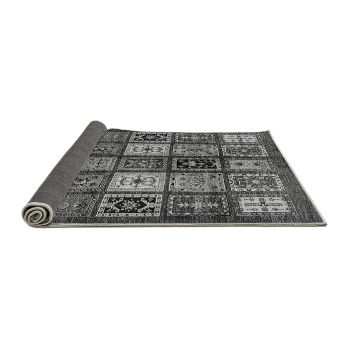 Sideview of Abstract Gray Modern Rug, abs614gry