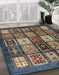 Machine Washable Abstract Brown Rug in a Family Room, wshabs614