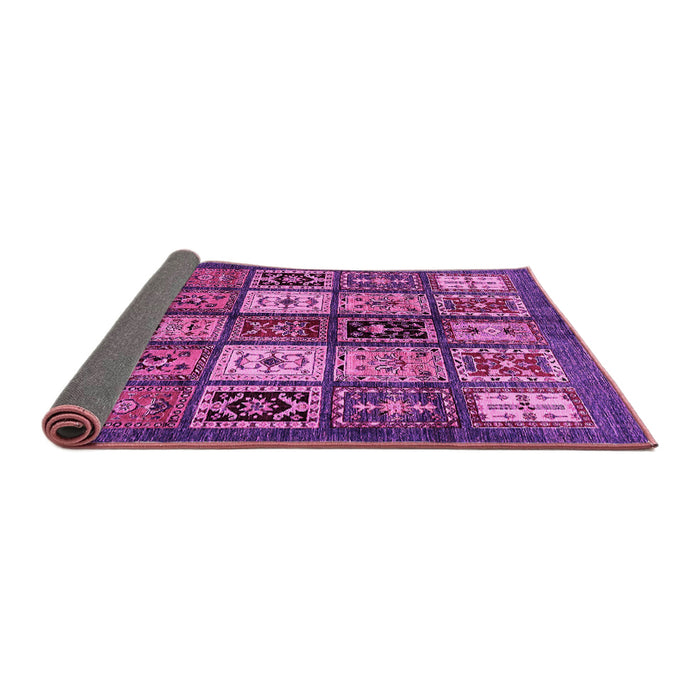 Sideview of Abstract Pink Modern Rug, abs614pnk