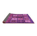 Sideview of Abstract Pink Modern Rug, abs614pnk