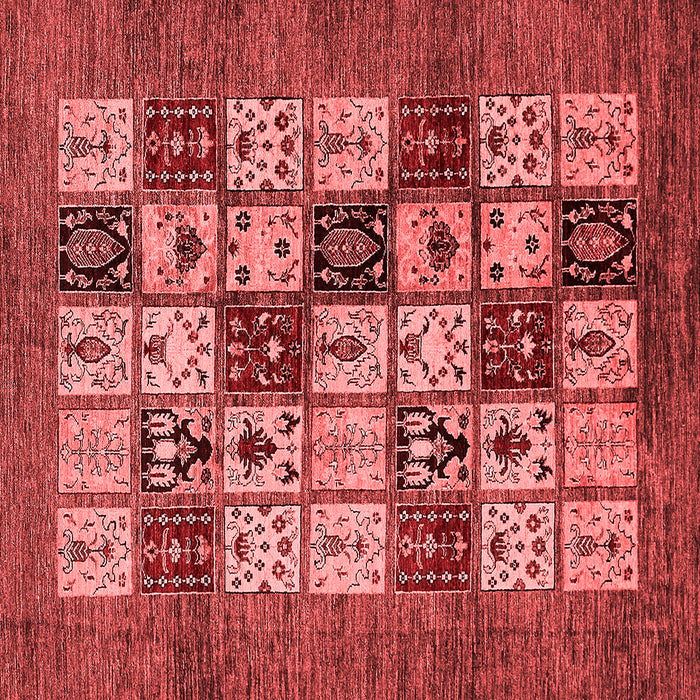 Machine Washable Abstract Red Modern Rug, wshabs615red