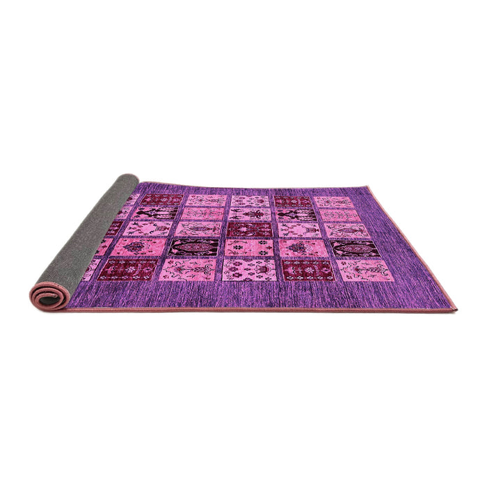 Sideview of Abstract Pink Modern Rug, abs615pnk