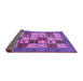 Sideview of Abstract Purple Modern Rug, abs615pur