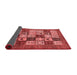 Abstract Red Modern Area Rugs