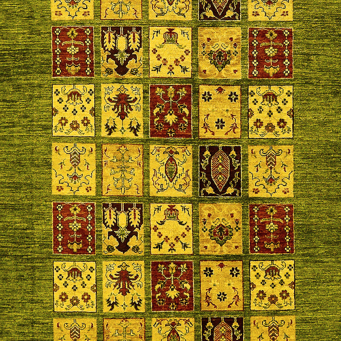Abstract Yellow Modern Rug, abs615yw