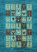 Abstract Light Blue Modern Rug, abs615lblu