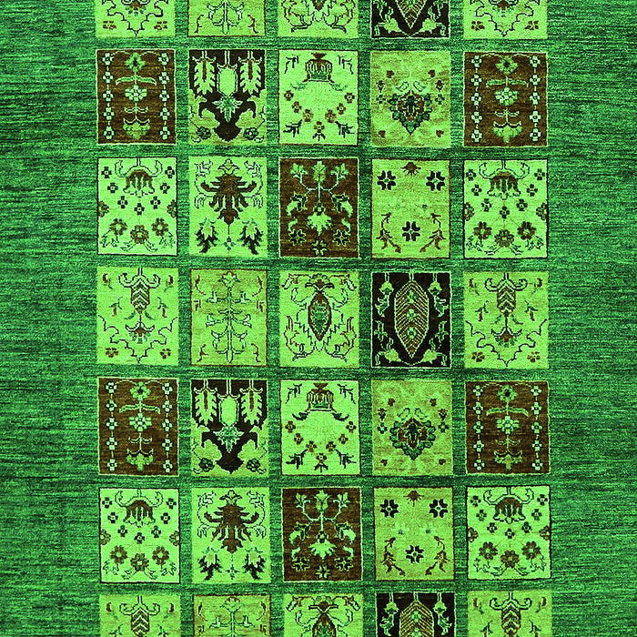 Machine Washable Abstract Green Modern Area Rugs, wshabs615grn