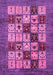 Machine Washable Abstract Pink Modern Rug, wshabs615pnk