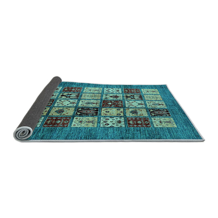 Sideview of Abstract Light Blue Modern Rug, abs615lblu