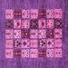 Square Machine Washable Abstract Pink Modern Rug, wshabs615pnk