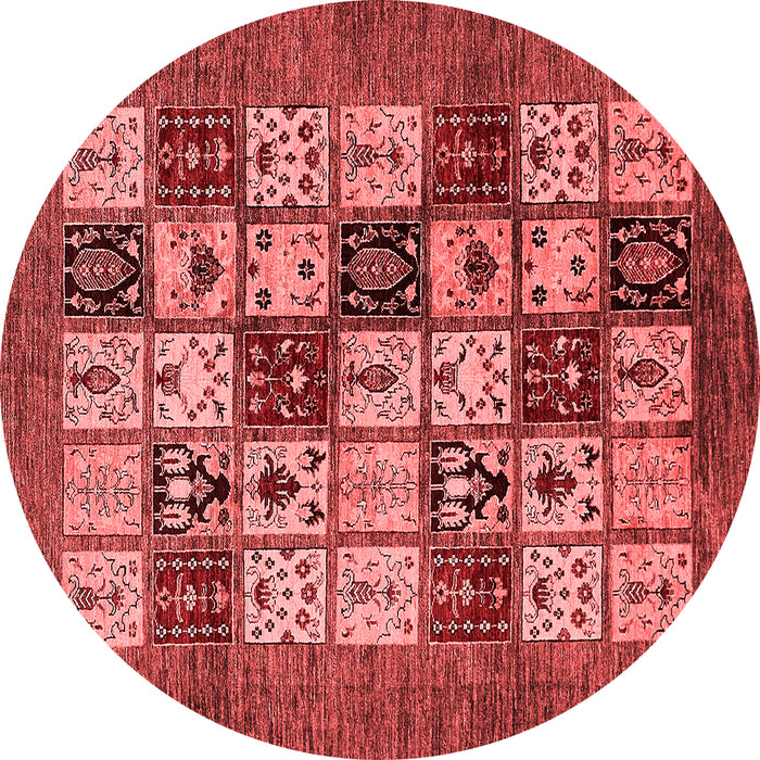 Machine Washable Abstract Red Modern Rug, wshabs615red