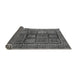 Sideview of Abstract Gray Modern Rug, abs616gry