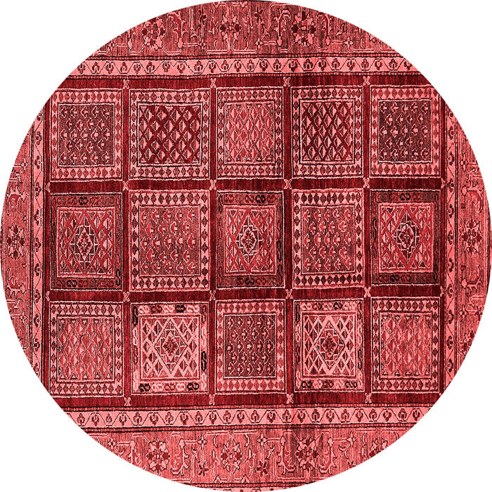 Abstract Red Modern Rug, abs616red