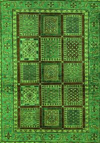 Abstract Green Modern Rug, abs616grn