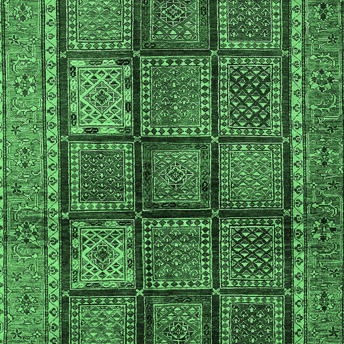 Abstract Emerald Green Modern Rug, abs616emgrn