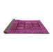 Sideview of Abstract Pink Modern Rug, abs616pnk