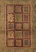 Abstract Brown Modern Rug, abs616brn