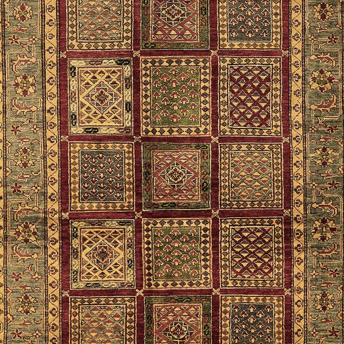 Abstract Brown Modern Rug, abs616brn