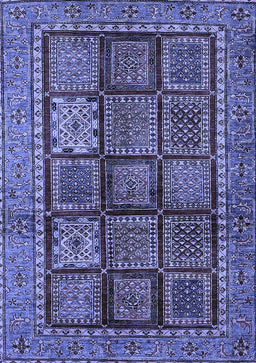 Abstract Blue Modern Rug, abs616blu