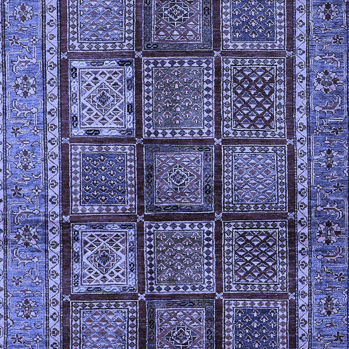 Abstract Blue Modern Rug, abs616blu
