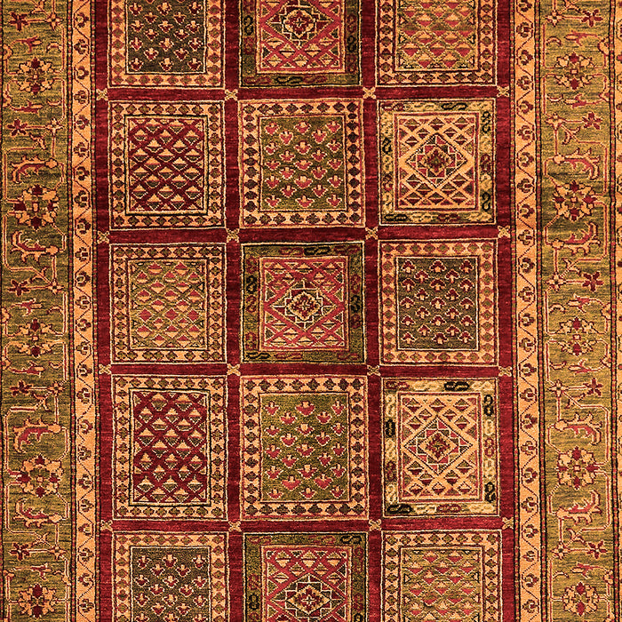 Abstract Orange Modern Rug, abs616org