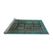 Sideview of Machine Washable Abstract Light Blue Modern Rug, wshabs616lblu