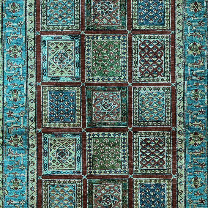 Abstract Light Blue Modern Rug, abs616lblu