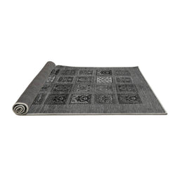 Sideview of Abstract Gray Modern Rug, abs617gry