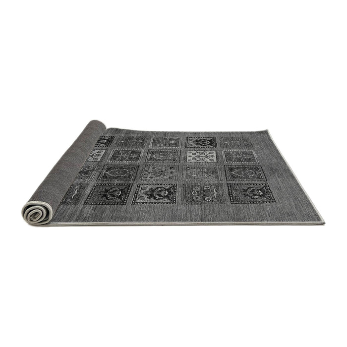 Sideview of Abstract Gray Modern Rug, abs617gry