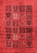 Abstract Red Modern Area Rugs