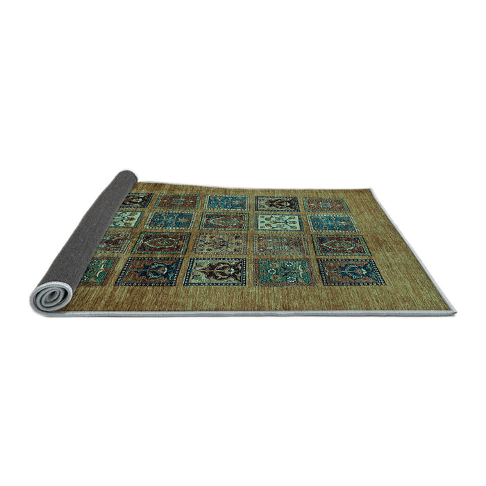 Sideview of Abstract Light Blue Modern Rug, abs617lblu