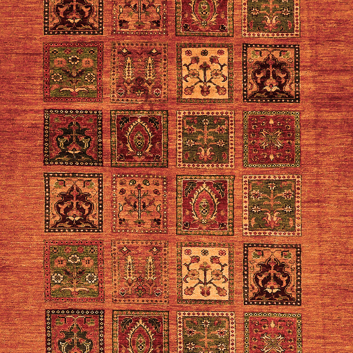 Abstract Orange Modern Rug, abs617org