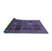 Sideview of Abstract Blue Modern Rug, abs617blu