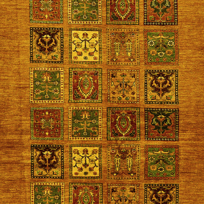 Abstract Yellow Modern Rug, abs617yw