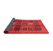 Abstract Red Modern Area Rugs