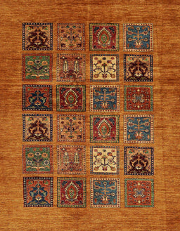 Abstract Red Modern Rug, abs617