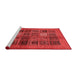 Modern Red Washable Rugs