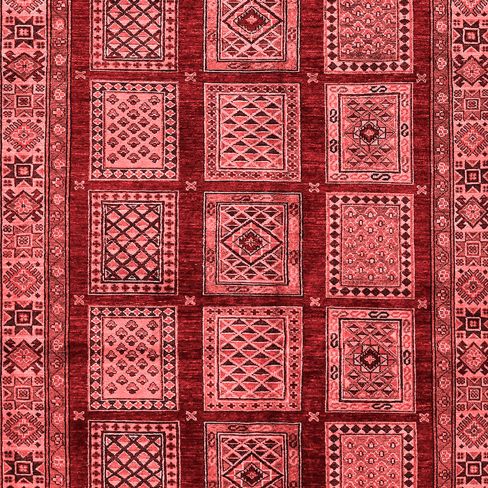 Machine Washable Abstract Red Modern Rug, wshabs618red