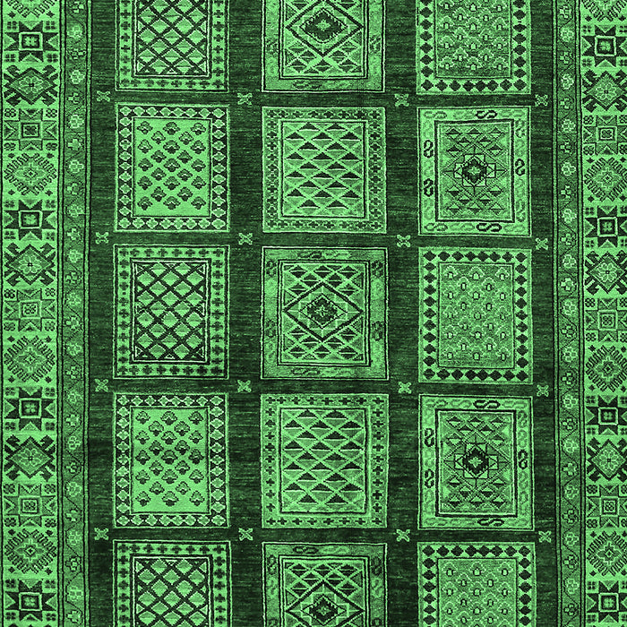 Machine Washable Abstract Emerald Green Modern Area Rugs, wshabs618emgrn
