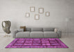 Machine Washable Abstract Purple Modern Area Rugs in a Living Room, wshabs618pur