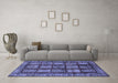 Machine Washable Abstract Blue Modern Rug in a Living Room, wshabs618blu