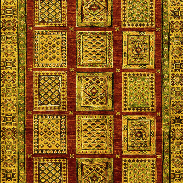 Machine Washable Abstract Yellow Modern Rug, wshabs618yw