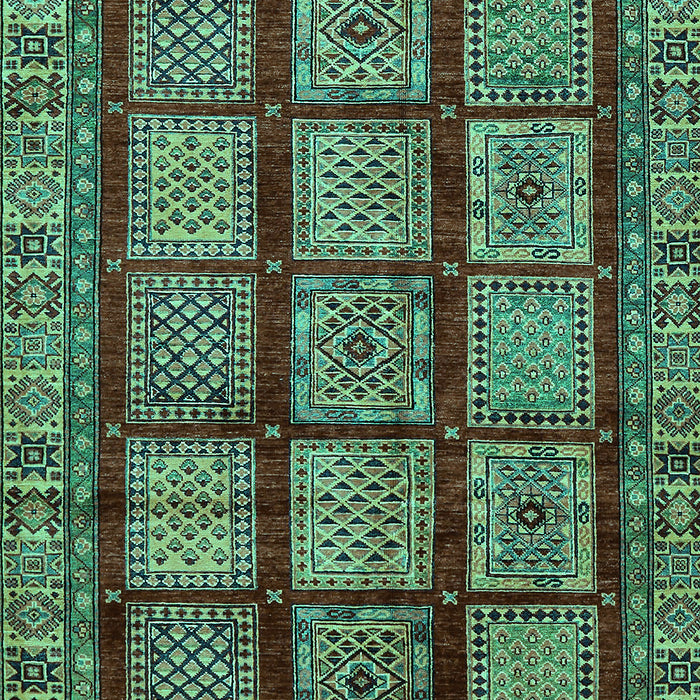 Abstract Turquoise Modern Rug, abs618turq