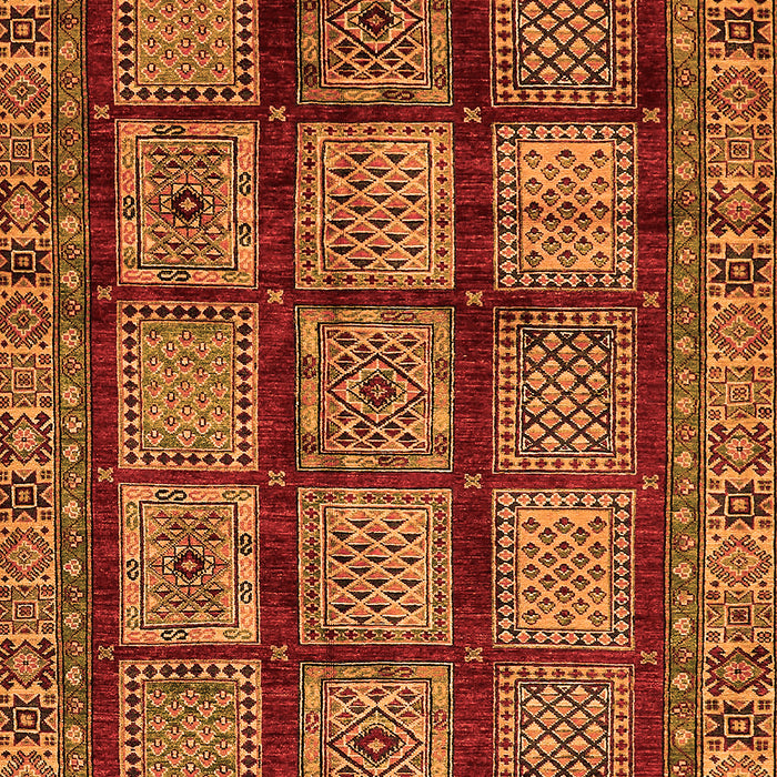 Machine Washable Abstract Orange Modern Area Rugs, wshabs618org