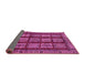 Sideview of Abstract Pink Modern Rug, abs618pnk