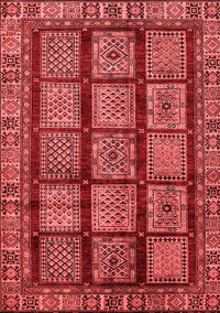 Abstract Red Modern Rug, abs618red