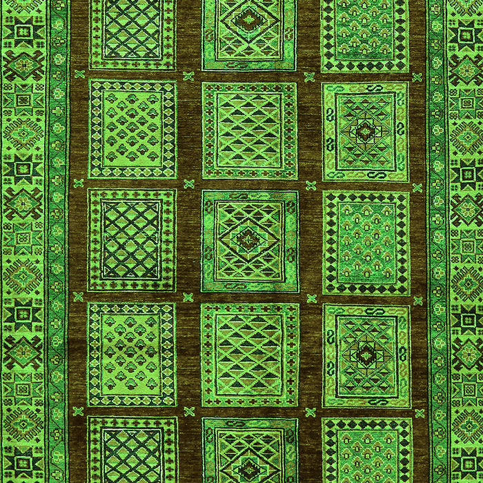 Machine Washable Abstract Green Modern Area Rugs, wshabs618grn